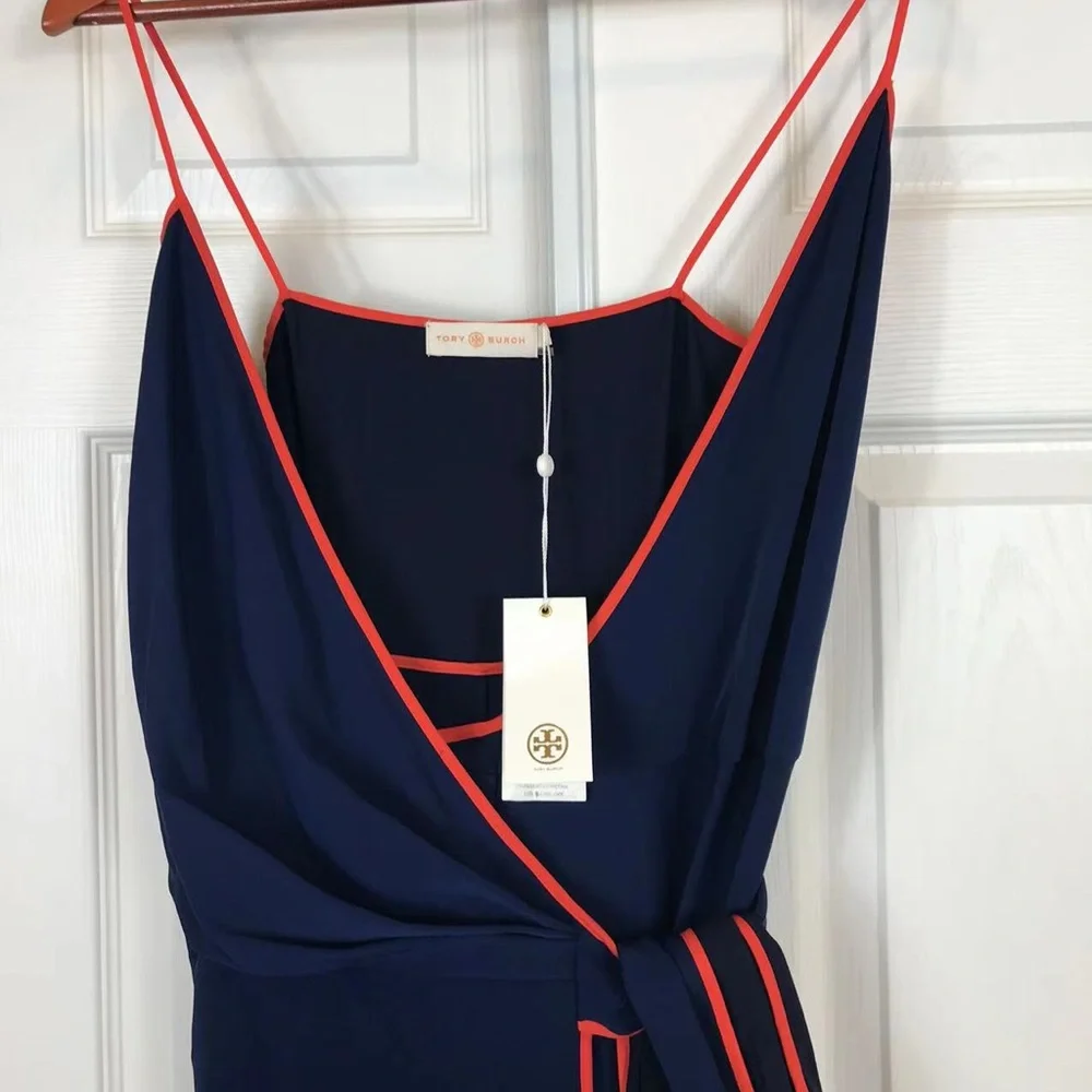 NWT $495 Tory Burch Grotto Wrap Midi Dress